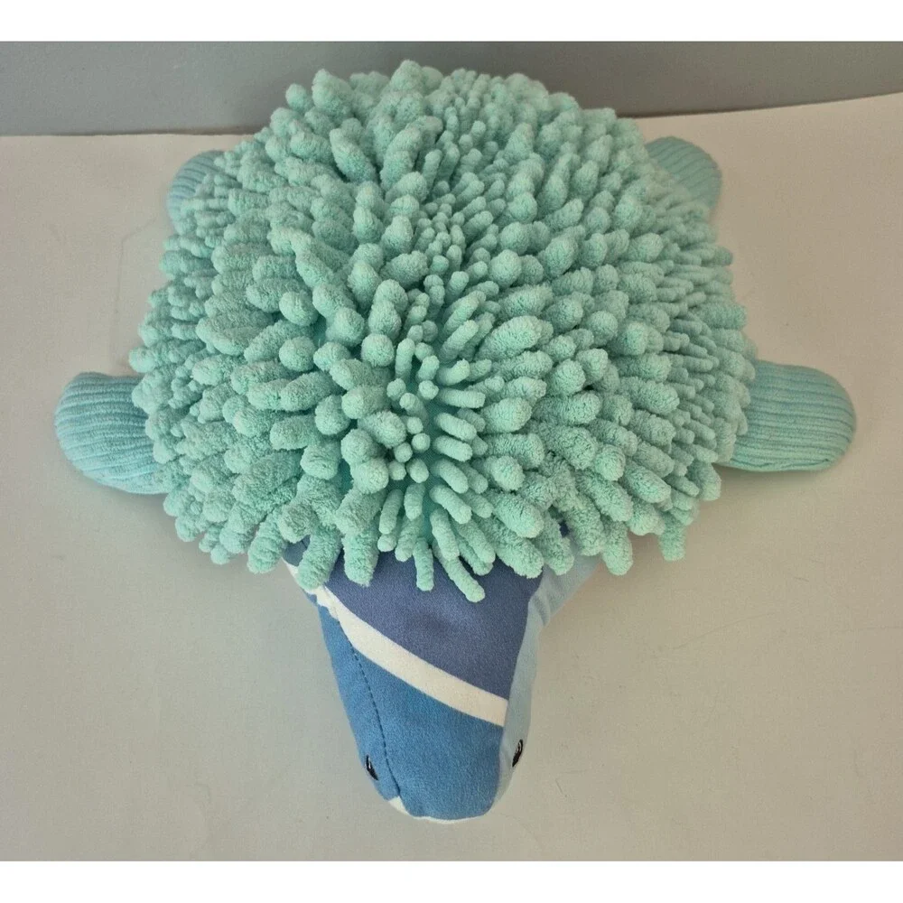 Norwex Baclock Blue Chenille Pets with a Purpose Stuffed Plush Sea Turtle